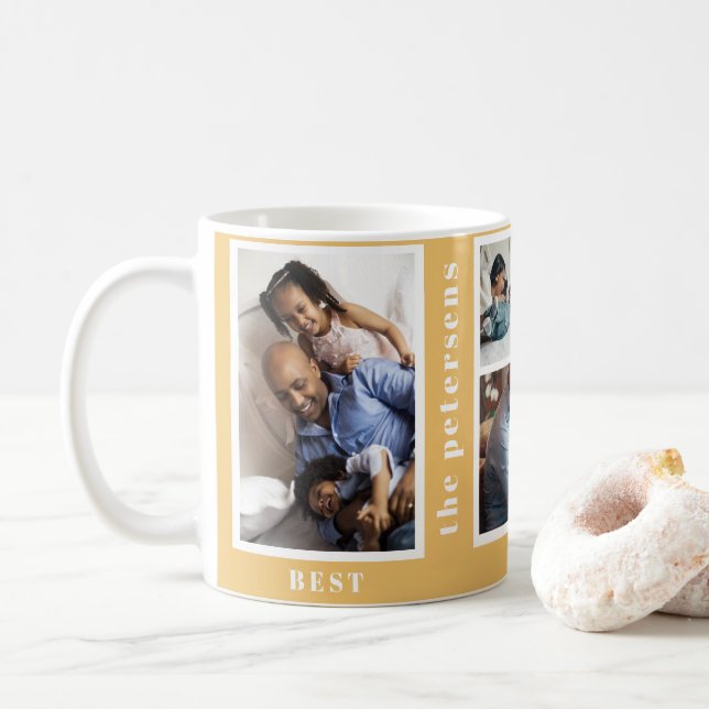 Mug Meilleure année jamais simple collage de photos de (Avec donut)