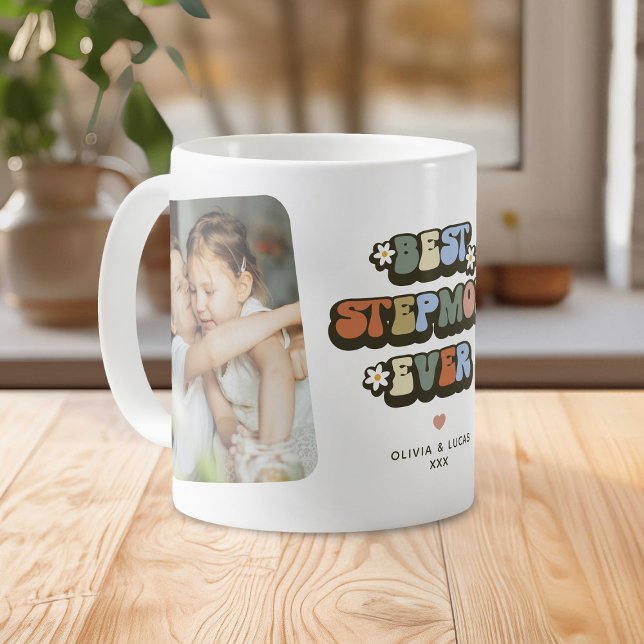 Mug Meilleure Belle-Mère Retro Photo (Créateur téléchargé)