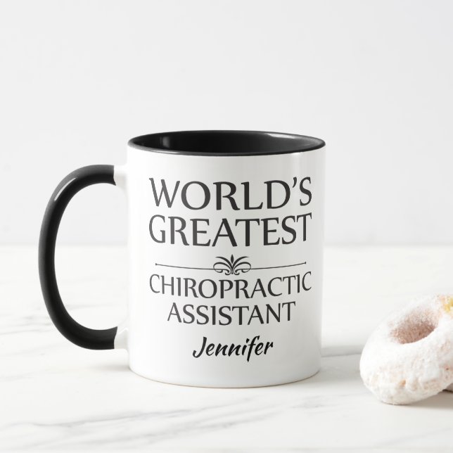 Mug Meilleure Chiropratique Assistant du monde personn (Avec donut)