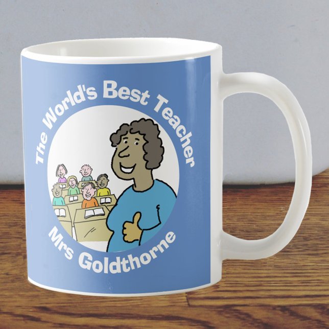 Mug Meilleure enseignante au monde (Créateur téléchargé)