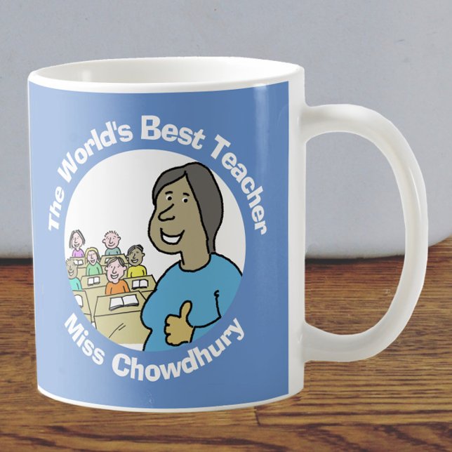 Mug Meilleure enseignante au monde (Créateur téléchargé)