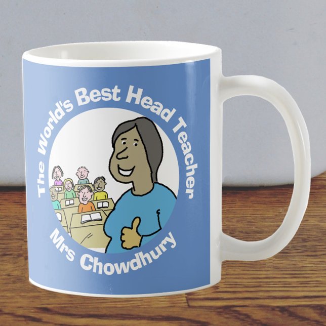 Mug Meilleure enseignante féminine du monde (Créateur téléchargé)