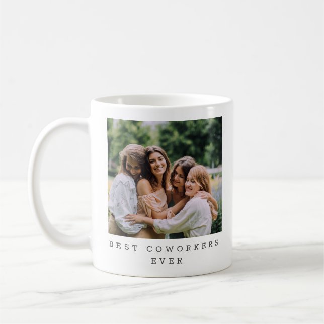 Mug Meilleure Équipe de Collègues Photo de l'Équipe Ca (Gauche)
