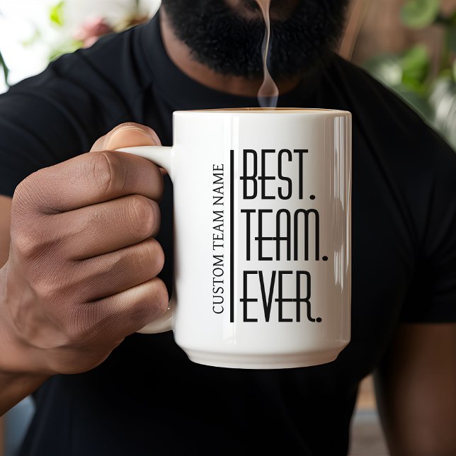 Mug Meilleure équipe Jamais muet, personnalisée appréc (Best Team Ever mug, custom team mug, personalized team mug, employee appreciation gift, team gifts,)