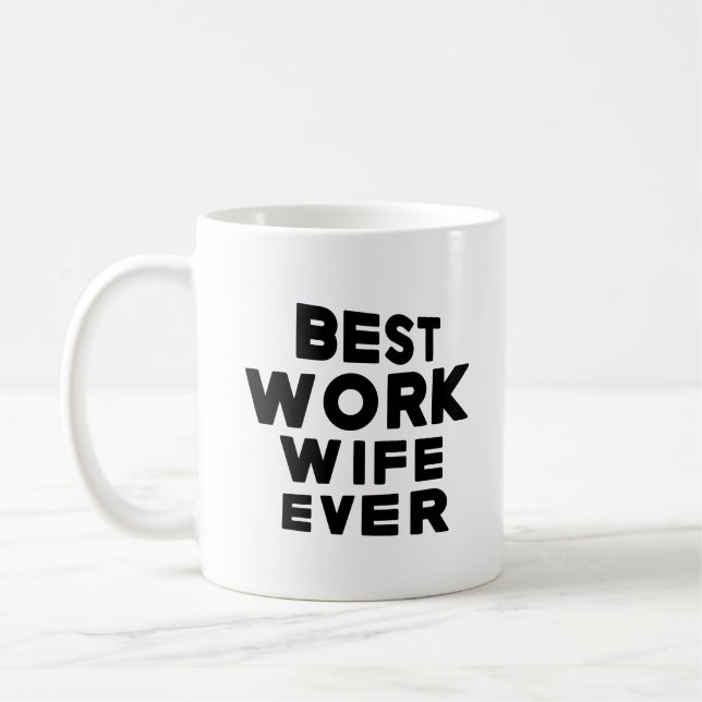 Mug Meilleure femme au travail (Gauche)