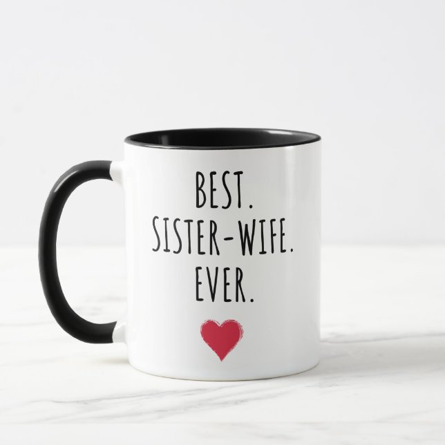 Mug Meilleure femme soeur jamais (Gauche)
