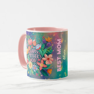 Mug Meilleure Fête de la Mère cadeau personnalisé nom 