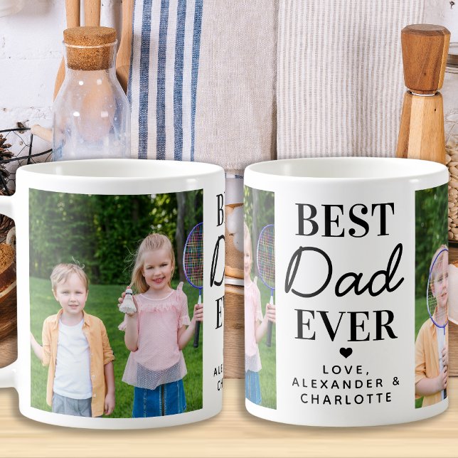 Mug Meilleure Fête des pères photo DAD Ever personnali (Créateur téléchargé)