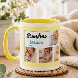 Mug Meilleure Grand-mère Collage Photo Grands-parent