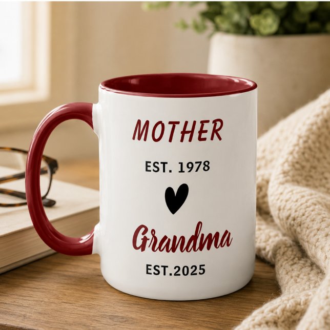 Mug Meilleure Grand-mère Collage Photo | Grands-parent (Best Grandma Ever Photo Collage | Grandparents Mug
)