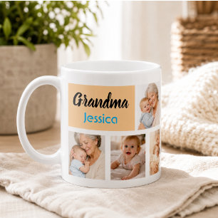 Mug Meilleure Grand-mère Collage Photo   Grands-parent