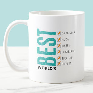 Mug Meilleure grand-mère du monde Liste personnalisabl