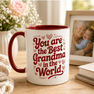 Mug Meilleure Grand-mère du Monde   Photo Fête des Gra