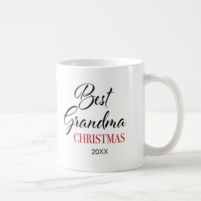 Mug Meilleure grand-mère en photos de Noël (Droite)