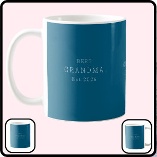 Mug Meilleure grand-mère établie date personnalisée sa