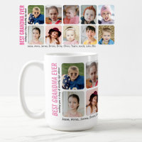 Meilleure Grand-mère Ever 10 Petits-enfants Photo 