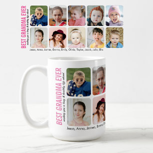 Mug Meilleure Grand-mère Ever 10 Petits-enfants Photo