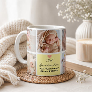 Mug Meilleure Grand-mère Ever Collage de 8 Photos