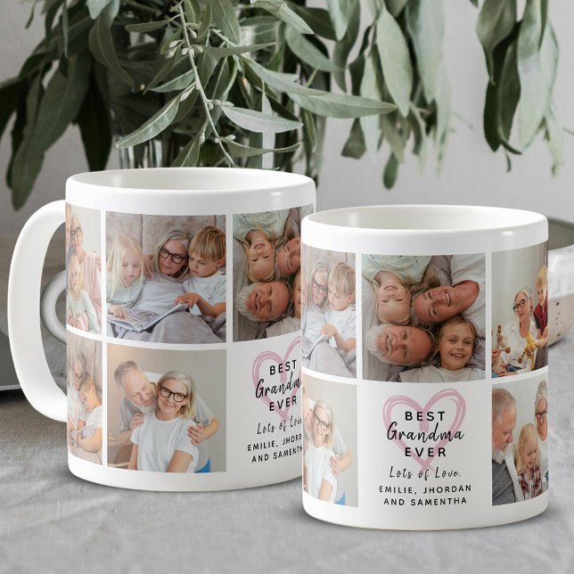 Mug Meilleure Grand-mère Ever Petits-enfants Collage d (Créateur téléchargé)