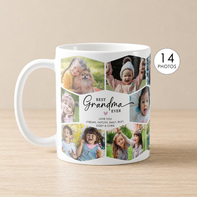 Mug Meilleure Grand-mère Jamais 14 Collage de Photos M (Créateur téléchargé)