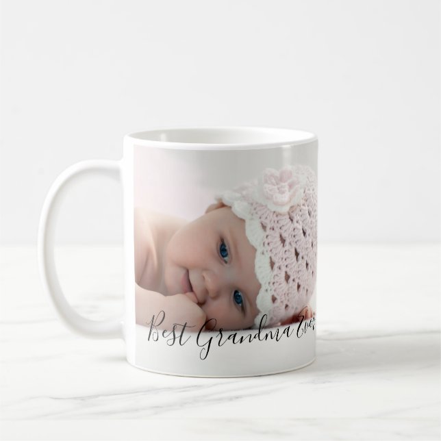 Mug Meilleure grand-mère jamais deux photos (Gauche)