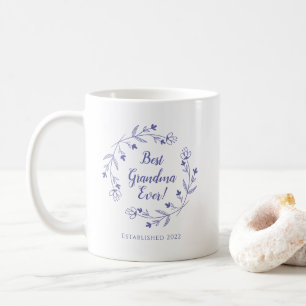 Mug Meilleure grand-mère Jamais Famille Florale Wreath