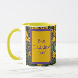 Mug Meilleure grand-mère jamais - Fleurs lumineuses Mu