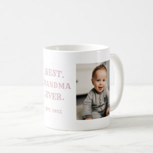 Mug Meilleure grand-mère jamais rose Anniversaire Deux