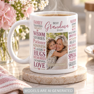 Mug Meilleure Grand-mère Photo Cadeau
