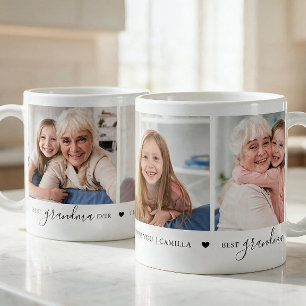 Mug Meilleure grand-mère que jamais Collage de photos 