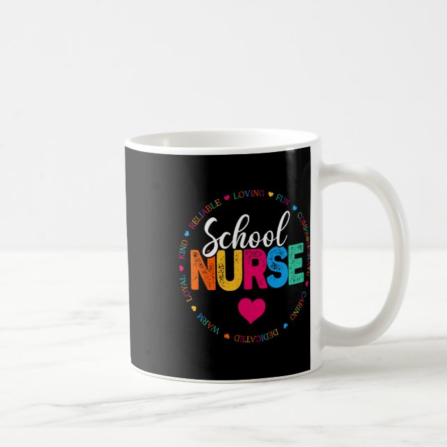 Mug Meilleure infirmière de l'école Appréciation jamai (Droite)