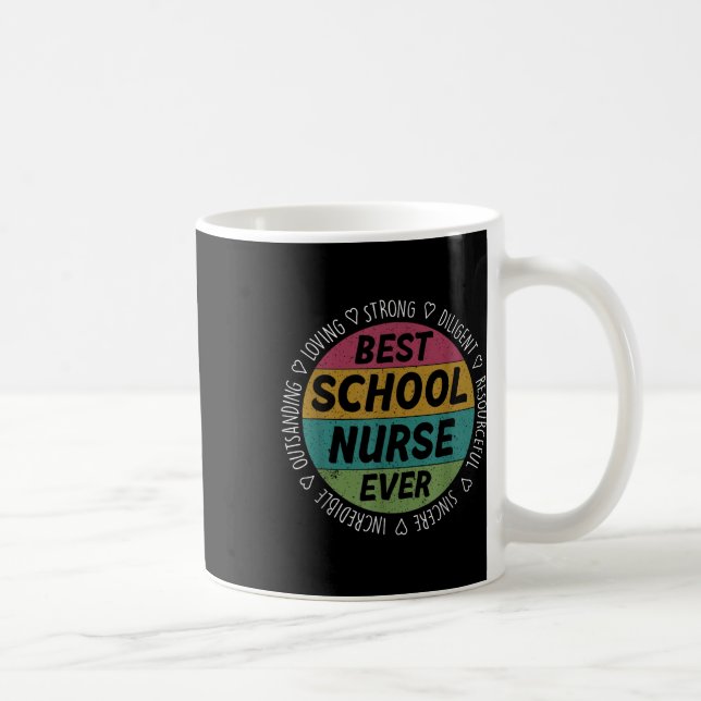 Mug Meilleure infirmière de l'école toujours apprécier (Droite)