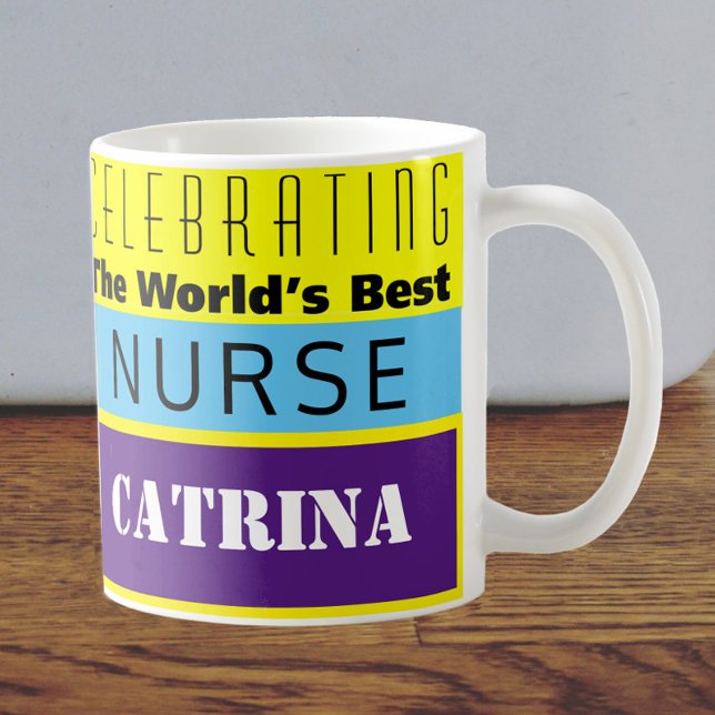 Mug Meilleure infirmière du monde (Créateur téléchargé)