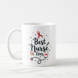 Mug Meilleure infirmière - Nom personnalisé