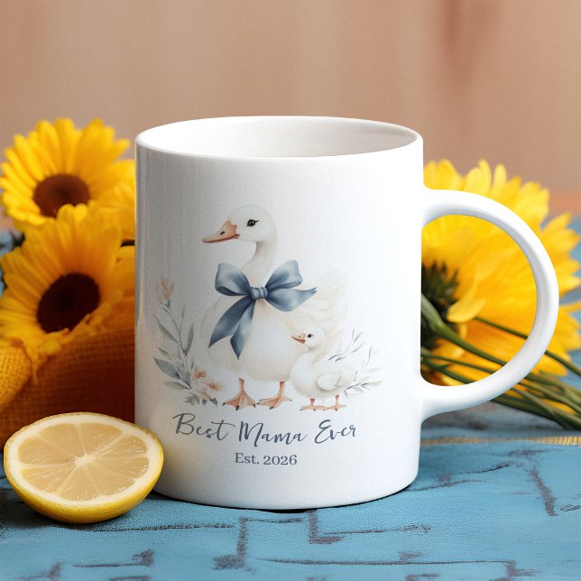 Mug Meilleure Mama Oie & Bébé Canard Fête des mères (Créateur téléchargé)