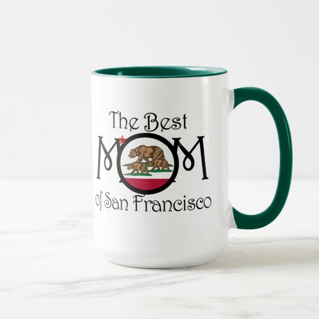 Mug Meilleure maman à San Francisco avec 2 Cubs 15oz M (Droite)