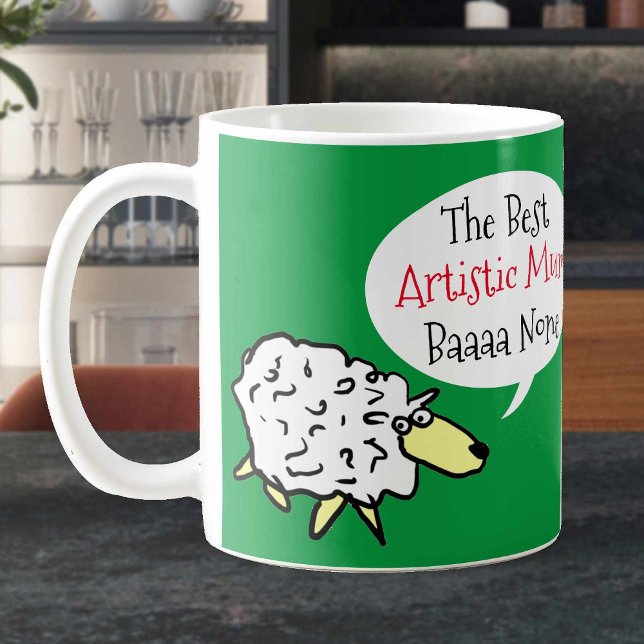 Mug Meilleure maman artistique. Amusant (Créateur téléchargé)