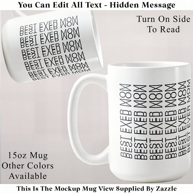 Mug Meilleure Maman Cachée Message 158B Noël (Créateur téléchargé)