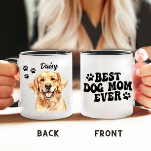 Mug Meilleure maman chien jamais Golden Retriever Pers