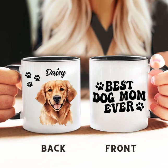 Mug Meilleure maman chien jamais Golden Retriever Pers (Créateur téléchargé)