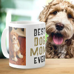 Mug Meilleure maman chien toujours propriétaire d'anim<br><div class="desc">Meilleure Maman De Chien Ever Propriétaire D'Animaux 2 Photos Coffee Mug. Design moderne et simple avec texte ' Meilleure maman chien jamais 'et un espace pour 2 photos d'animaux de compagnie. C'est un cadeau unique et réfléchi pour votre mère, qui est propriétaire de chien pour la fête des mères, l'anniversaire...</div>