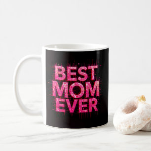 Mug Meilleure maman Citer jamais Papillon rose