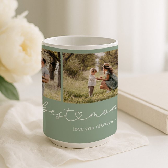 Mug Meilleure Maman Collage Photo (Créateur téléchargé)