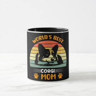Mug Meilleure maman Corgi du monde drôle