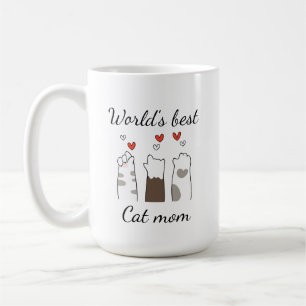 Mug Meilleure maman de chat au monde personnalisé