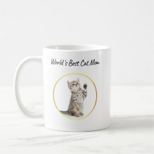 Mug Meilleure Maman de Chat au Monde Personnalisé Drôl