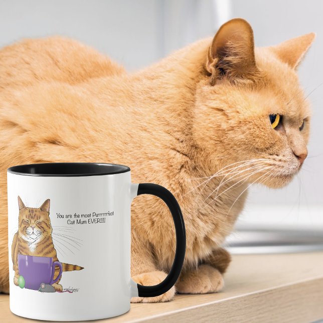 Mug Meilleure maman de chat de tous les temps ! (Créateur téléchargé)