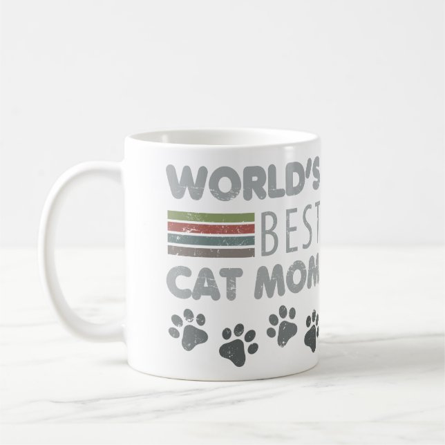 Mug Meilleure Maman de Chat du Monde (Gauche)