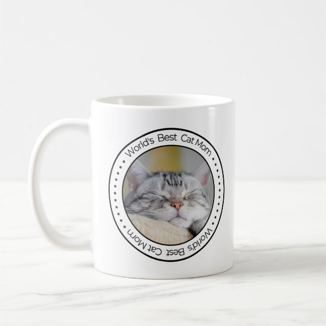 Mug Meilleure Maman de Chat du Monde Classique photo p (Gauche)