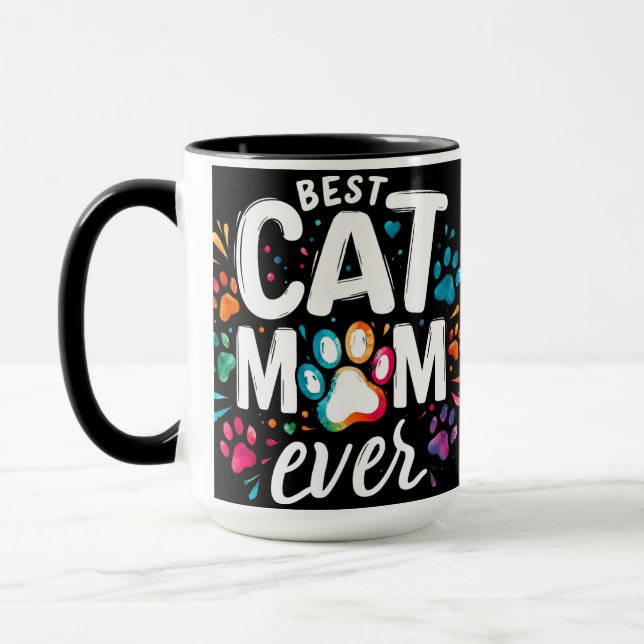 Mug Meilleure maman de chat jamais (Gauche)